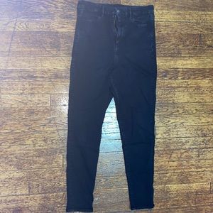 Black American Eagle High Waisted Skinny Jeans